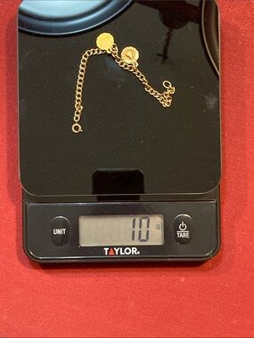 Gold Chain Bracelet marked 1/20 12K with Two 1/10 10K Medallion Charms